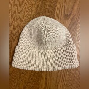 Cream Knit Beanie